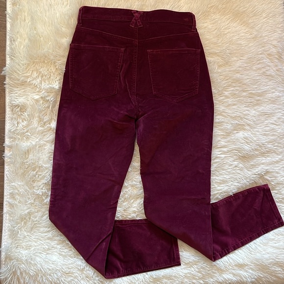 Express Skinny Dark Purple / Maroon Velvet feel Pants - Picture 4 of 4